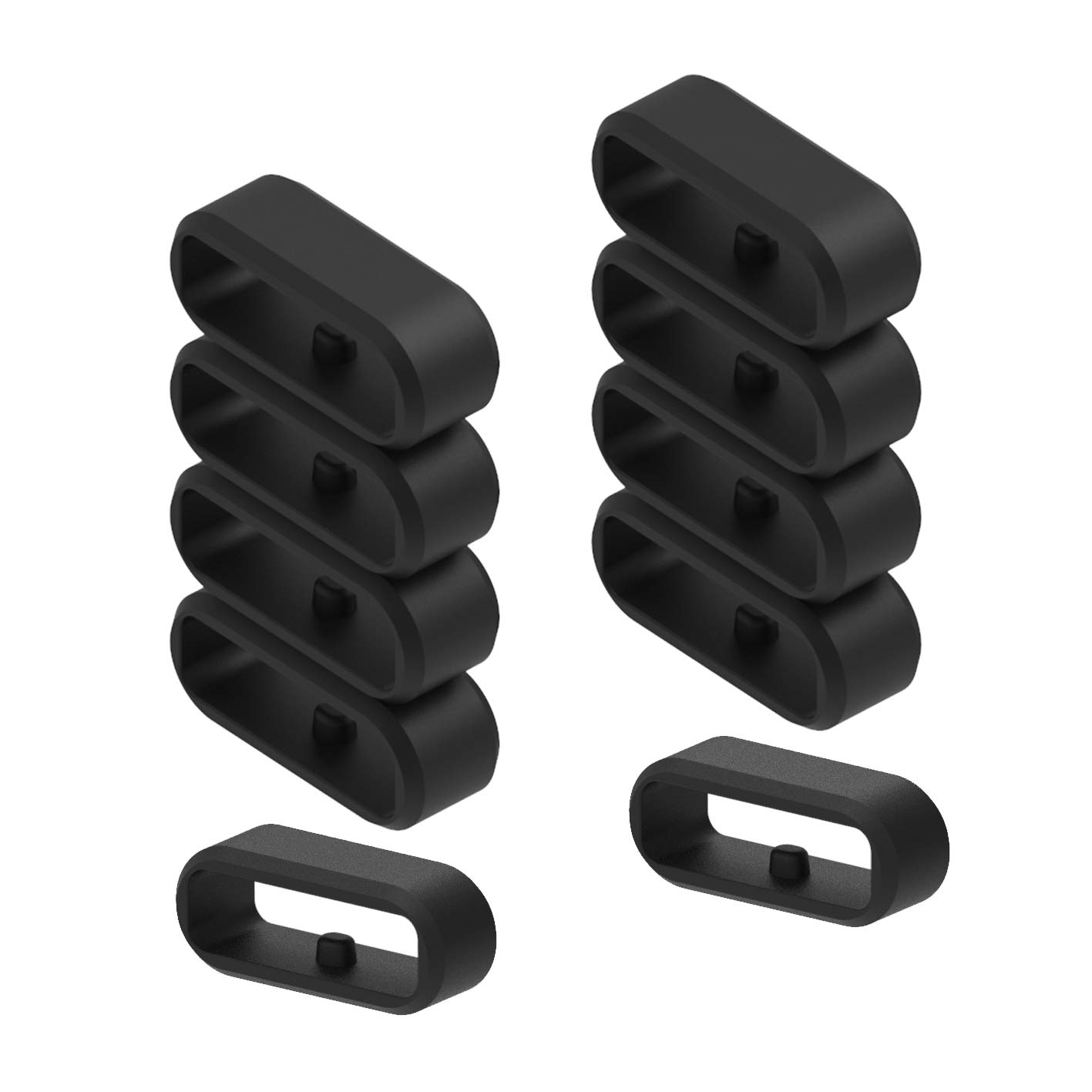 6 Pack Fastener Rings for Garmin Vivoactive Forerunner Venu Vivomove Fenix Silicone Replacement Watch Band Loop Holder Clips - View 7 of 7