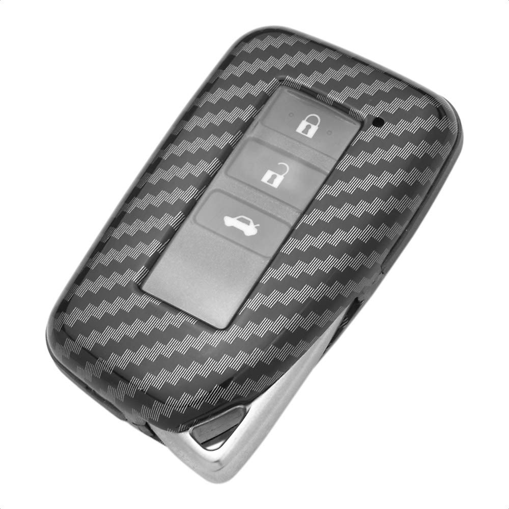 TANGSEN Smart Key Fob Case for Lexus ES GS LX NX RC RX Carbon Fiber Black Keyless Entry Cover - View 5 of 5