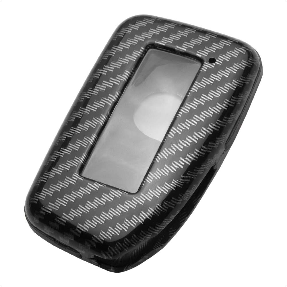 TANGSEN Smart Key Fob Case for Lexus ES GS LX NX RC RX Carbon Fiber Black Keyless Entry Cover