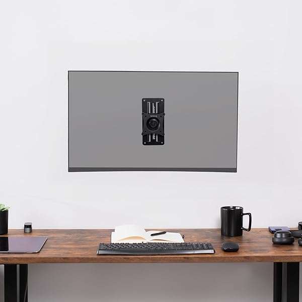 VIVO "VIVO Height Adjustable Wall Mount for 17-32" Monitors - Articulating, VESA 100x100mm, Perfect for Standing Desks" - View 11 of 11