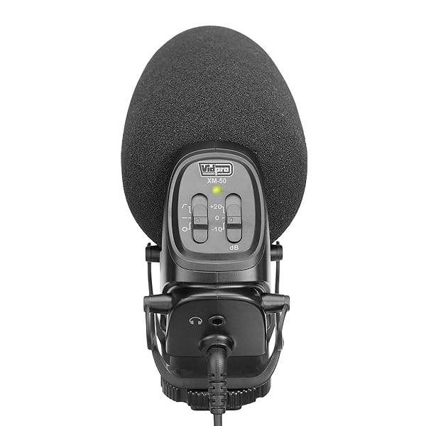 VidPro Vidpro XM-50 Professional On-Camera Shotgun Microphone for DSLR Cameras Camcorders Smartphones and Computers Ideal for Recording and Interviews - View 5 of 6