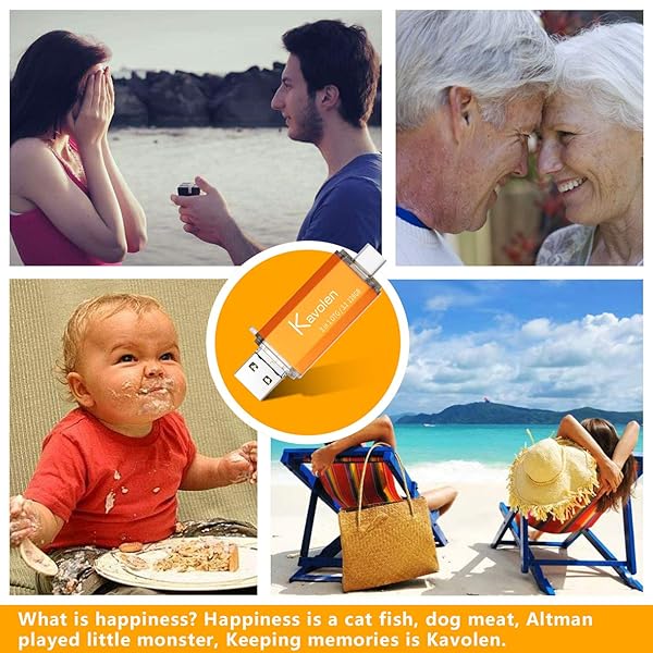 N-brand Kavolen 3 in 1 128GB High Speed Photo Backup Stick for Android Phones PC and Laptops Compatible with Samsung LG Google Pixel Huawei Moto - View 10 of 10