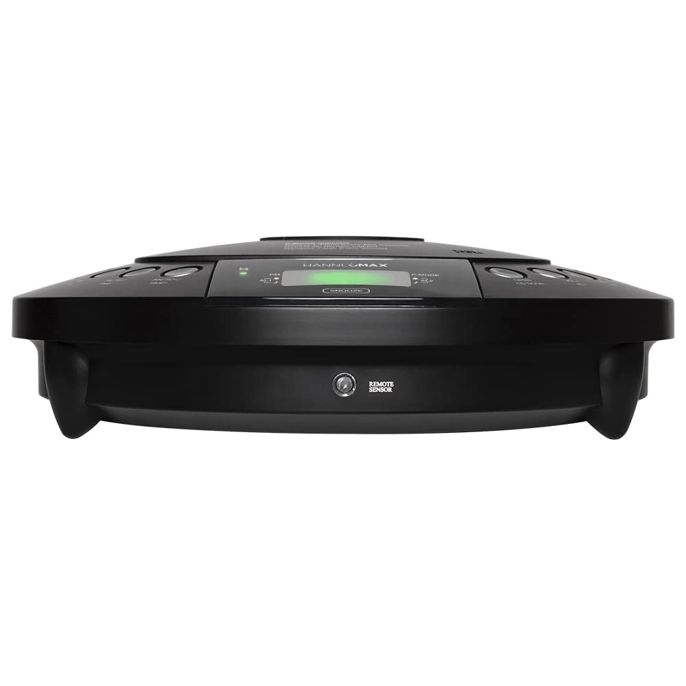 HANNLOMAX HANNLOMAX HX-329CD CD Player with Wireless Charging FM Radio Bluetooth Digital Clock Dual Alarm Green LED Display USB Port Aux-in Remote Control - View 5 of 6