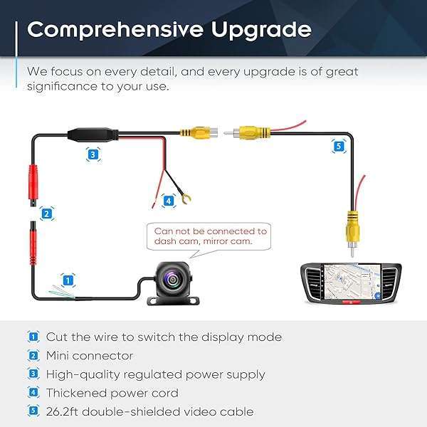Pixelman PixelMan PMD2A Backup Camera, Upgrade HD Metal 170 Degree Wide Angle Rear View Reversing Camera,Super Night Vision IP69 Waterproof Universal Reverse Rearview Cam for Car Vehicle SUV RV Pickup - View 8 of 11
