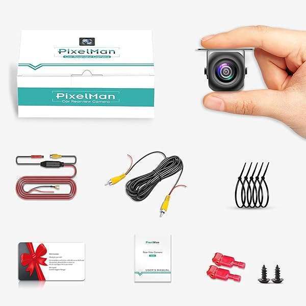 Pixelman PixelMan PMD2A Backup Camera, Upgrade HD Metal 170 Degree Wide Angle Rear View Reversing Camera,Super Night Vision IP69 Waterproof Universal Reverse Rearview Cam for Car Vehicle SUV RV Pickup - View 11 of 11