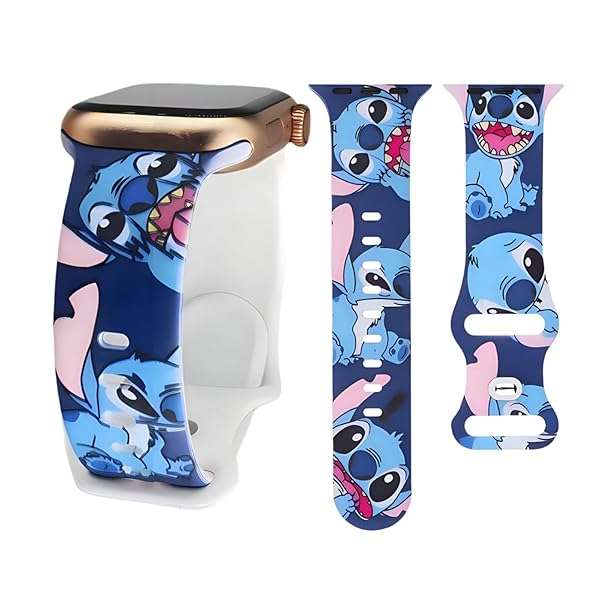 HYHMXB HYHMXB Cute Cartoon Apple Watch Bands - Soft Silicone Straps for 38mm, 40mm, 41mm iWatch Ultra & Series 1-10