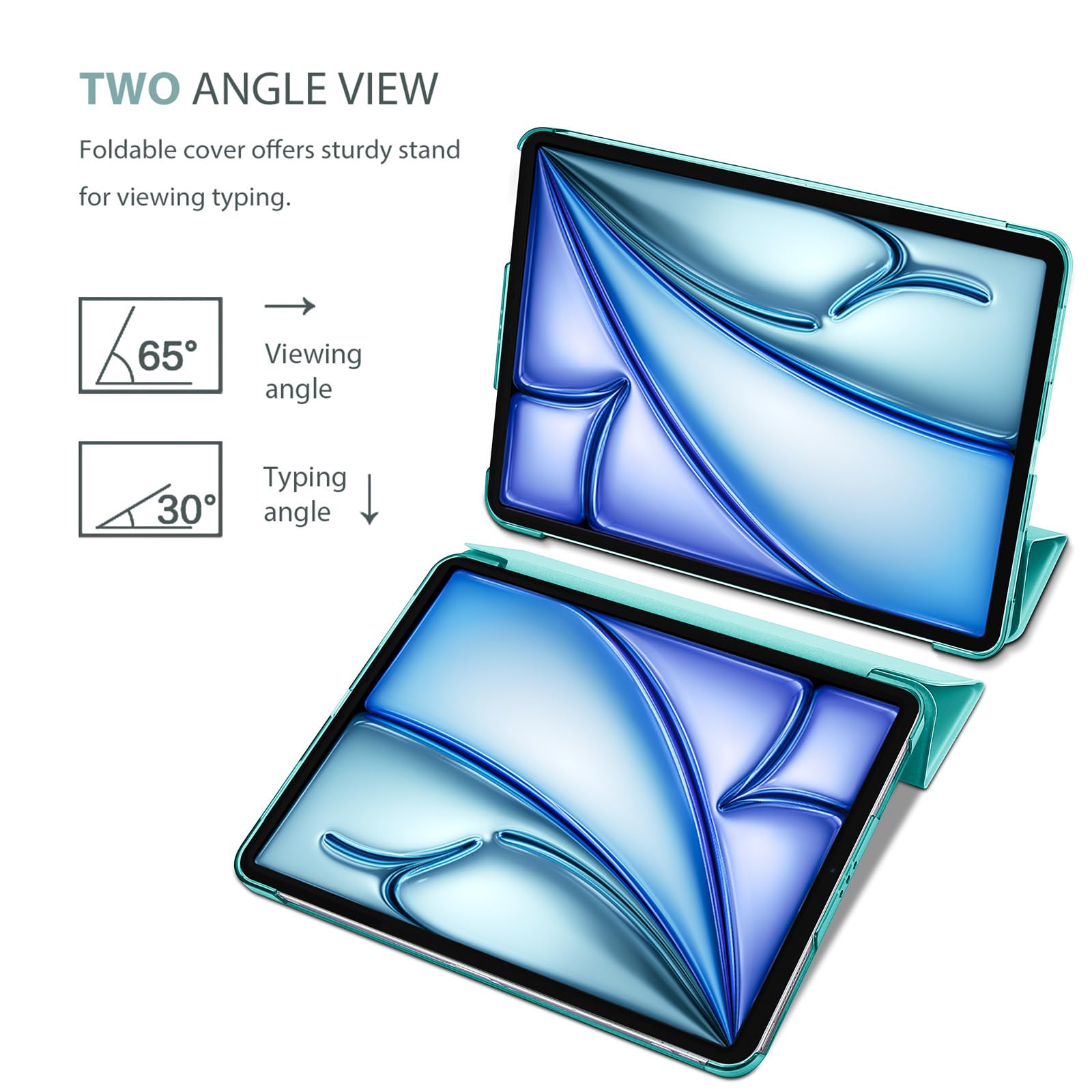 ProCase ProCase Smart Case for iPad Air 11 inch M3 M2 2025 2024 10.9 inch Air 5th 4th 2022 2020 Protective Cover Airblue - View 5 of 9