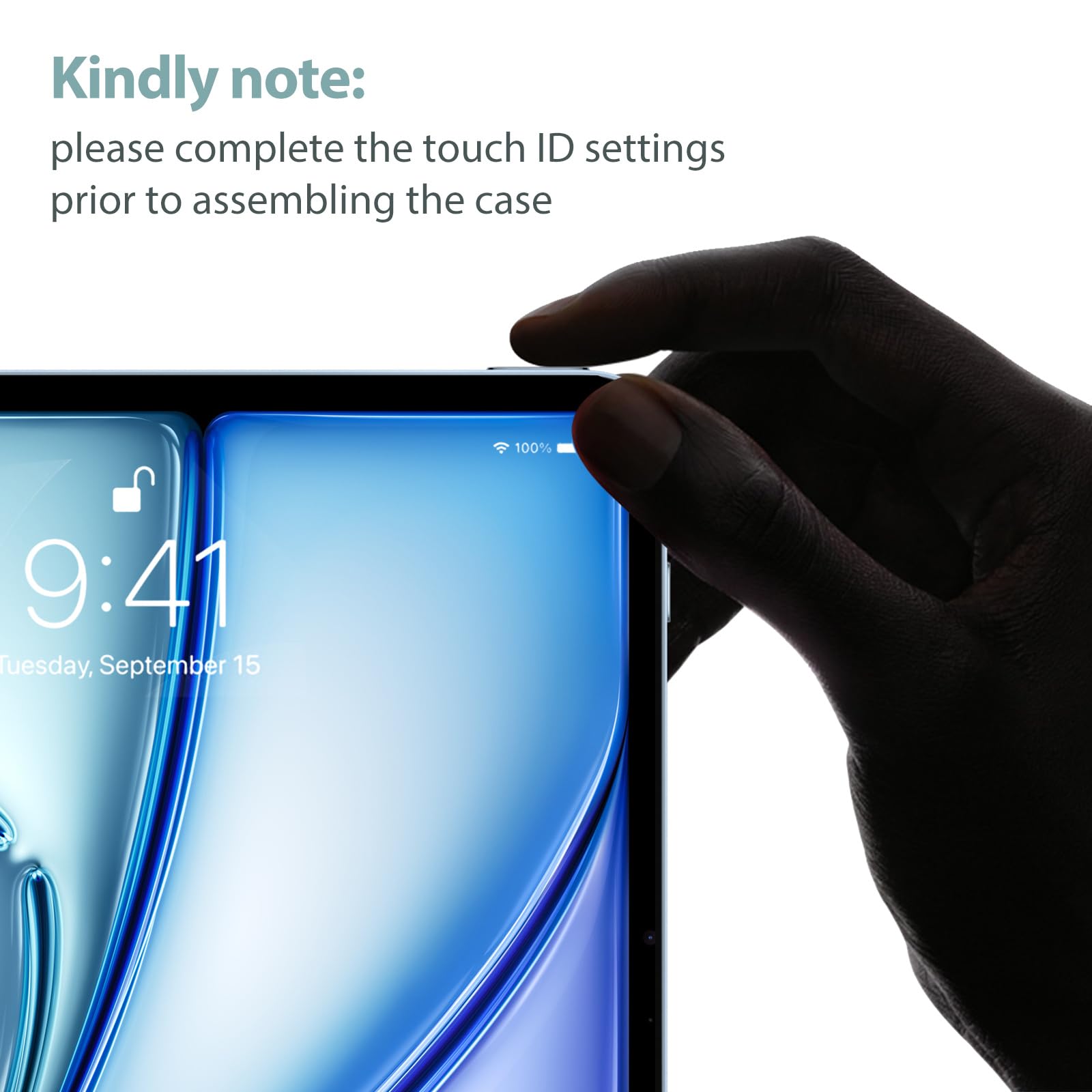 ProCase ProCase Smart Case for iPad Air 11 inch M3 M2 2025 2024 10.9 inch Air 5th 4th 2022 2020 Protective Cover Airblue - View 9 of 9