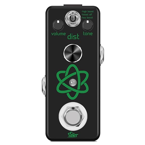 ISET ISET Heavy Metal Guitar Pedal Mini Atom Single Effect for Electric Guitar and Bass True Bypass