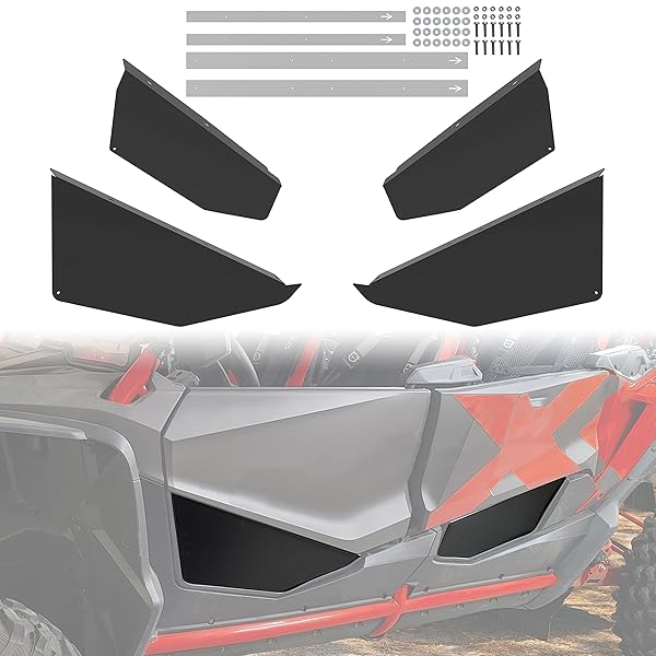 SAUTVS Aluminum Lower Door Panels for Honda Talon 1000X-4 (2020+) - Durable Half Door Inserts & Accessories