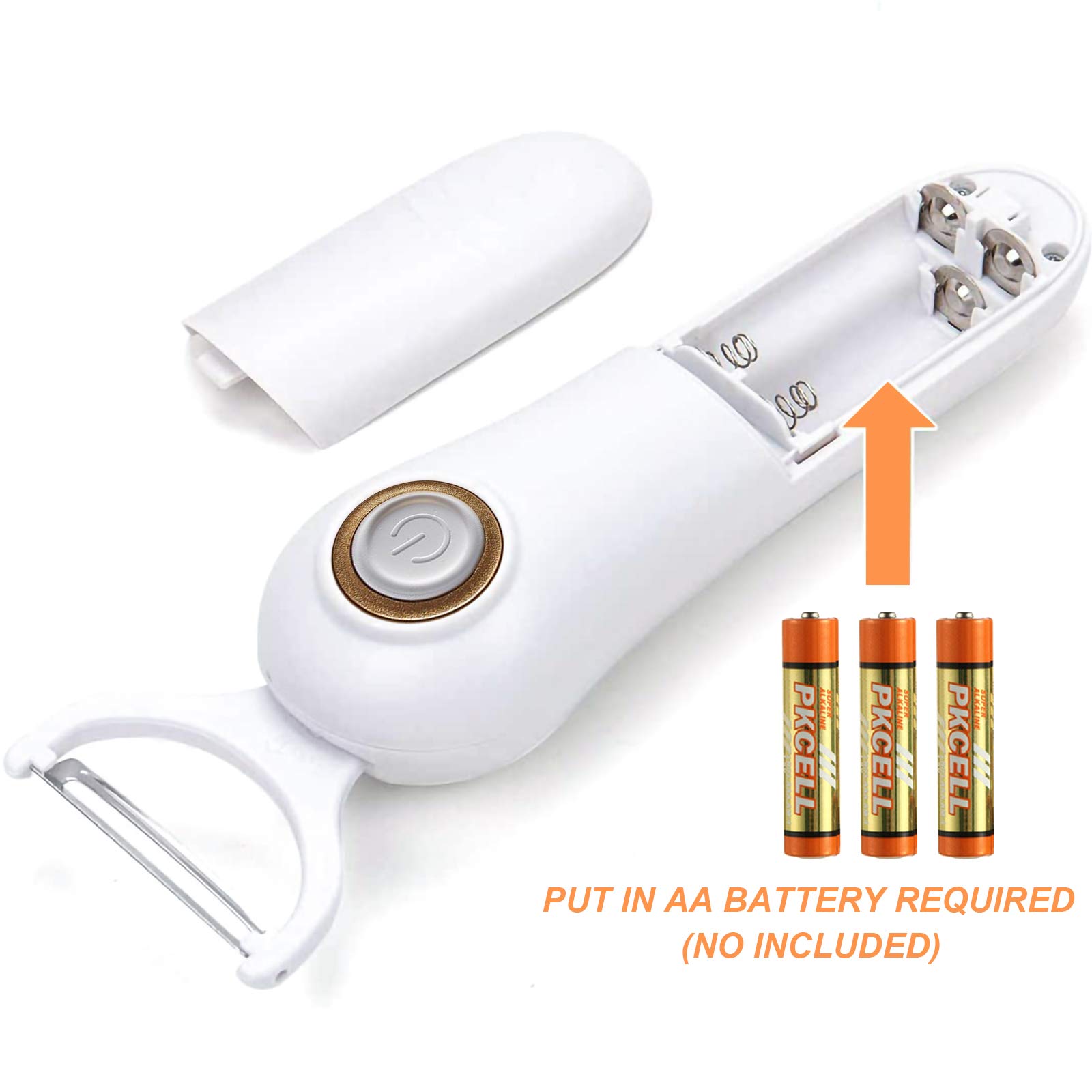 Electric Fruit Vegetable Peeler Handheld Potato Peeler Pro Set with 3 Blades for Apple Potato Carrot Cucumber Kitchen Tool - View 3 of 7