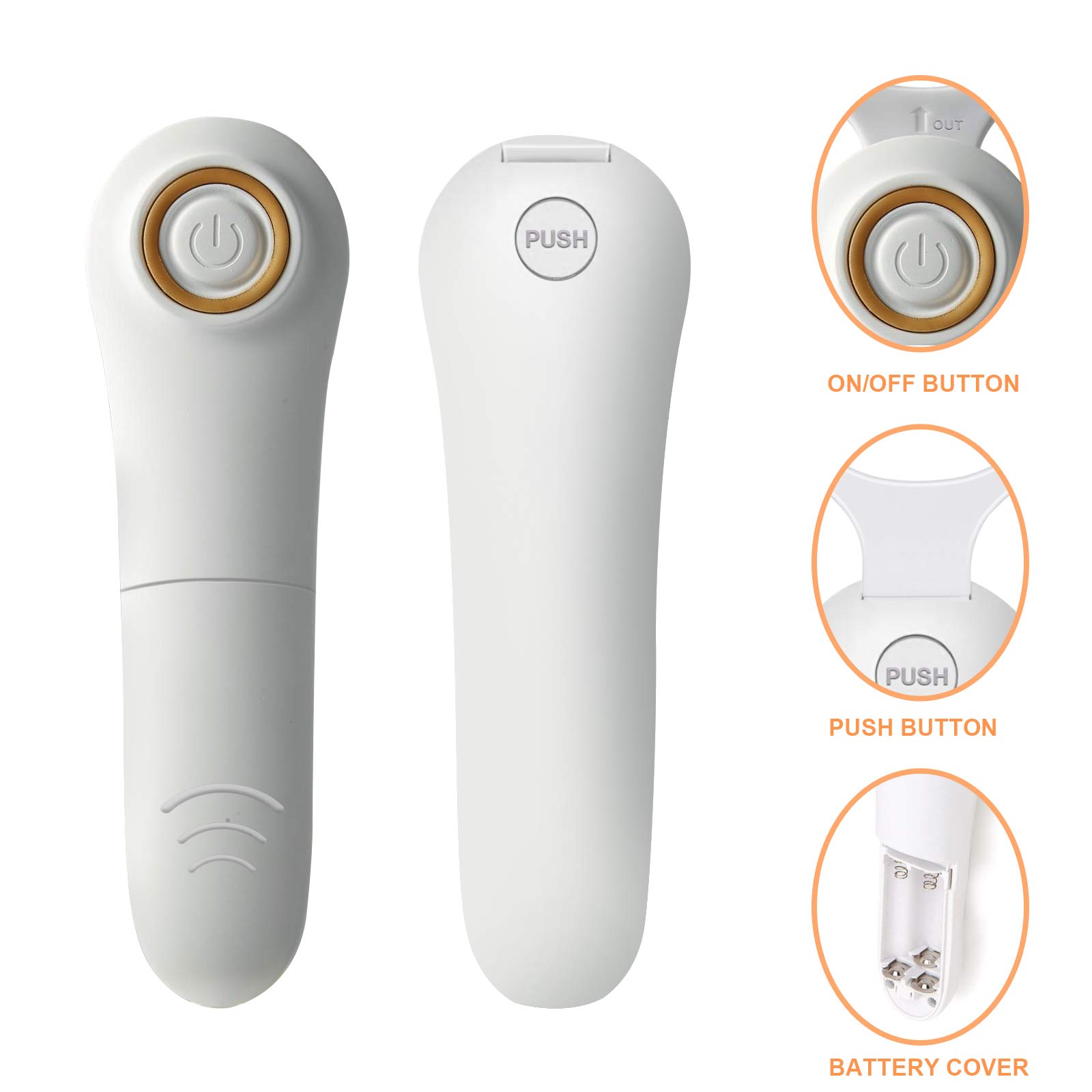 Electric Fruit Vegetable Peeler Handheld Potato Peeler Pro Set with 3 Blades for Apple Potato Carrot Cucumber Kitchen Tool - View 4 of 7