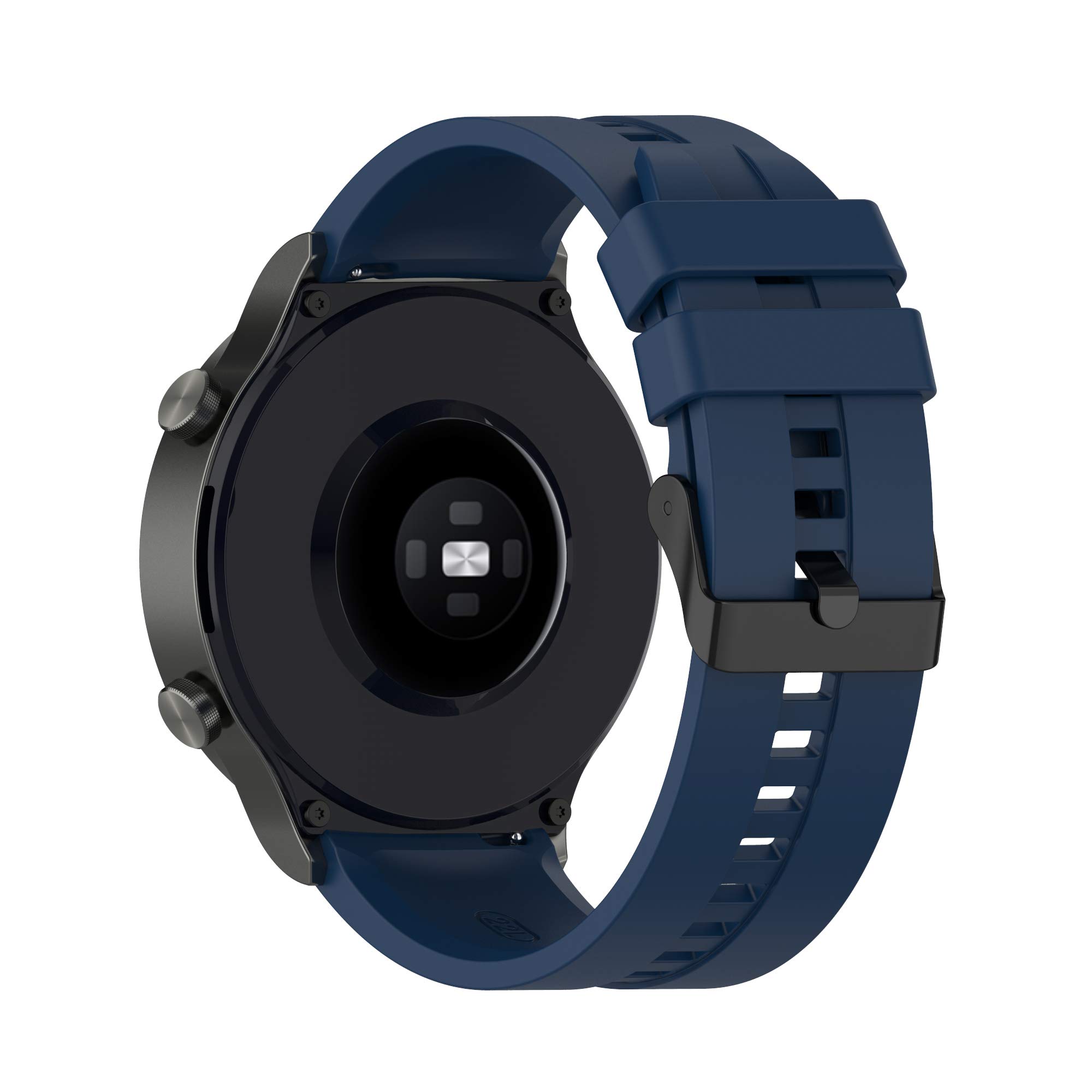 FitTurn Silicone Band for Huawei Watch 4 Pro GT 5 4 3 2 Pro GT 2e GT Active 46mm Replacement Strap Accessory DBlue - View 2 of 9