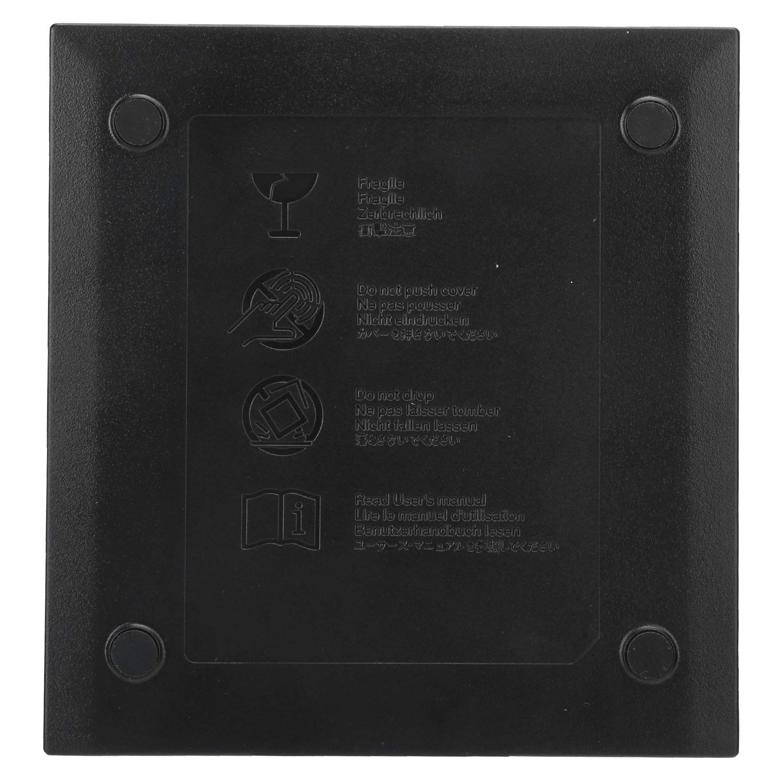 125 125 External CD Drive: 9.5mm SATA Optical Drive Case for PC & Laptop Storage (Black) - View 6 of 9