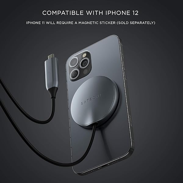 Satechi Buy Satechi USB C Magnetic Wireless Charger for iPhone 15/14 Pro Max & More - Fast Charging & Compatibility - View 6 of 7