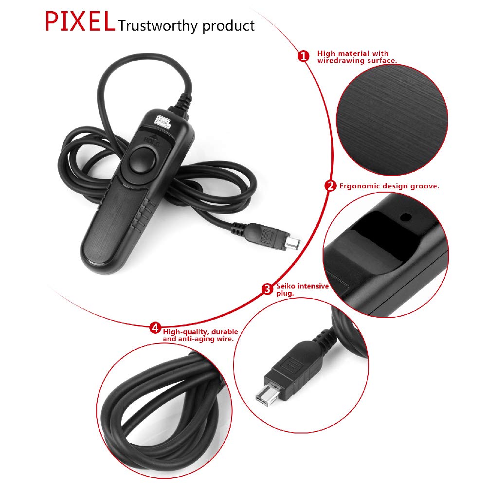 PIXEL Pixel RC-201 Cable Release for Nikon DSLR Cameras Replaces Nikon MC-DC2 Shutter Release Cord - View 7 of 8