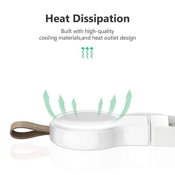 NEWDERY Apple Watch Wireless Charger 2 Pack - Portable Magnetic iWatch Charger for Ultra 9/8/7/6/5/4/3/2/1/SE - Travel Cordless Charging - View 9 of 10