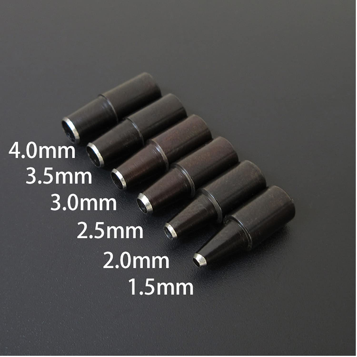 Supkeyer Adjustable Screw Hole Punch Auto Leather Tool for Bookbinding and Crafting with 6 Tip Sizes for Precision Punching - View 2 of 6