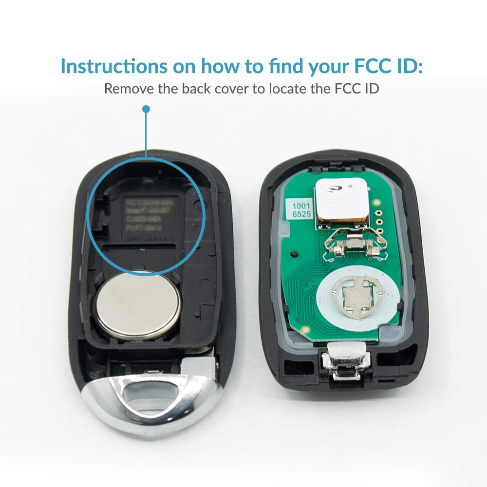 Keyless2Go Replacement 5 Button Proximity Smart Key for Buick Lacrosse HYQ4EA 13508414 - View 5 of 6