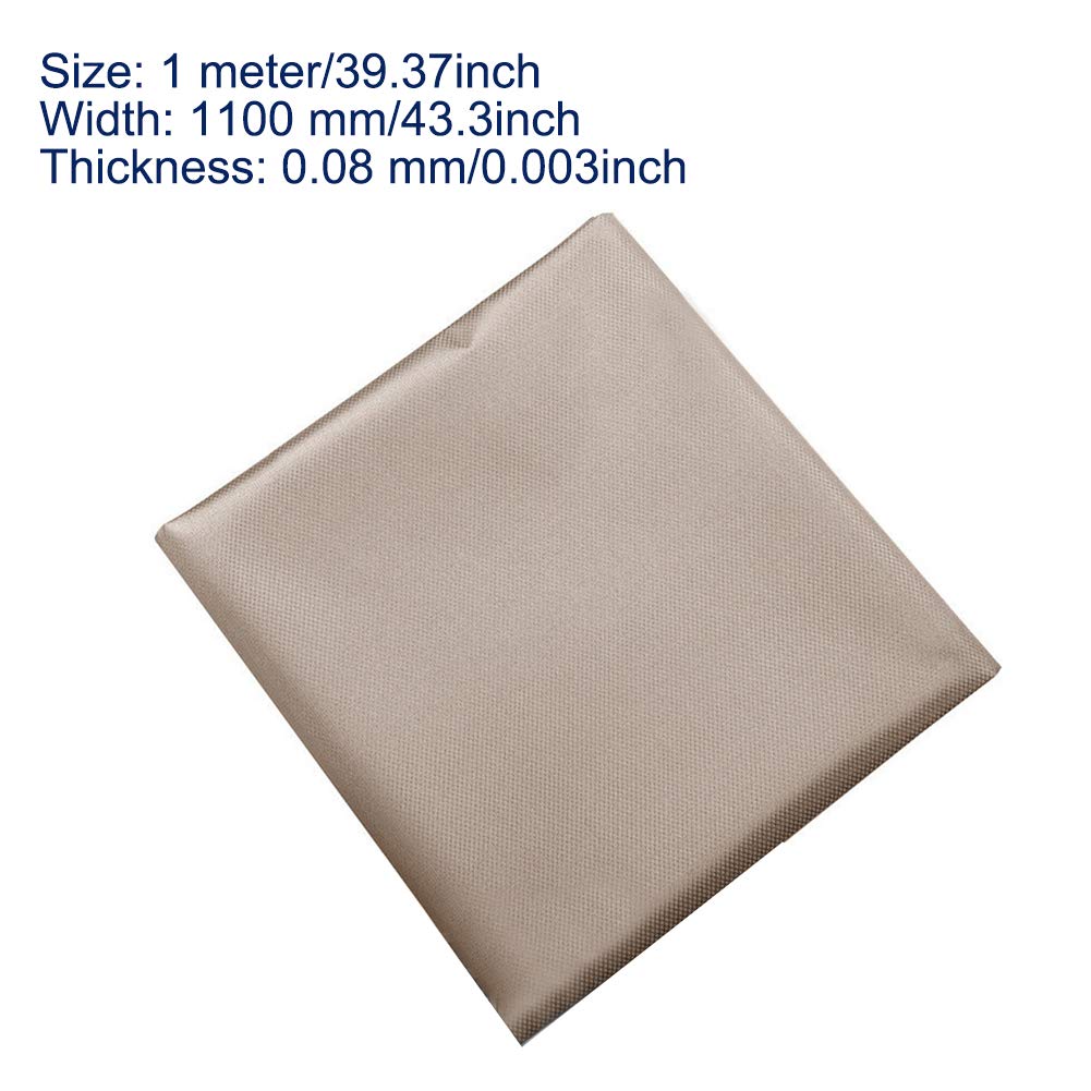 Faraday 43x39 EMF Protection Fabric RFID Shielding Cloth Anti Radiation Shielding Fabric for Electronics and Card Bags - View 2 of 7