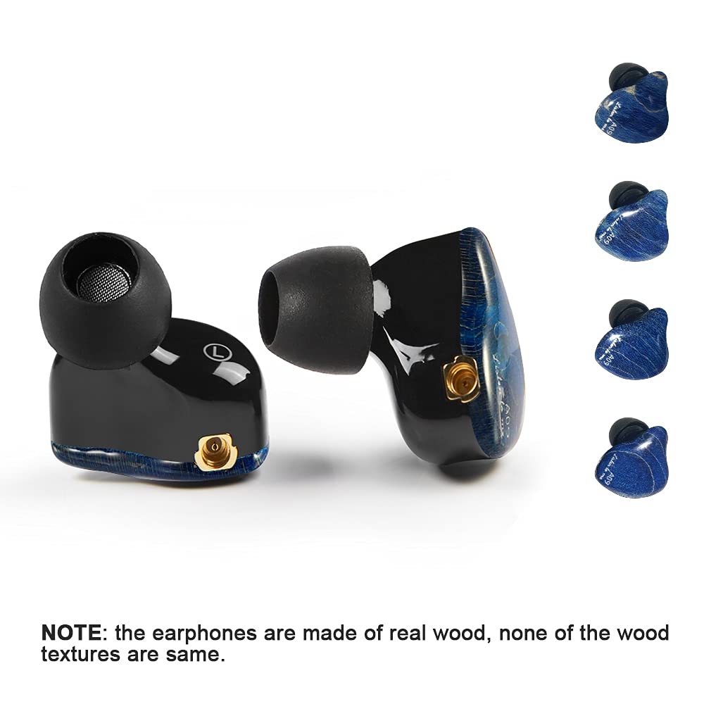 DCMEKA DCMEKA HiFi Stereo IEM Earphones - Dynamic Dual Driver Wired Earbuds for Musicians & Audiophiles (Blue, No Mic) - View 3 of 7