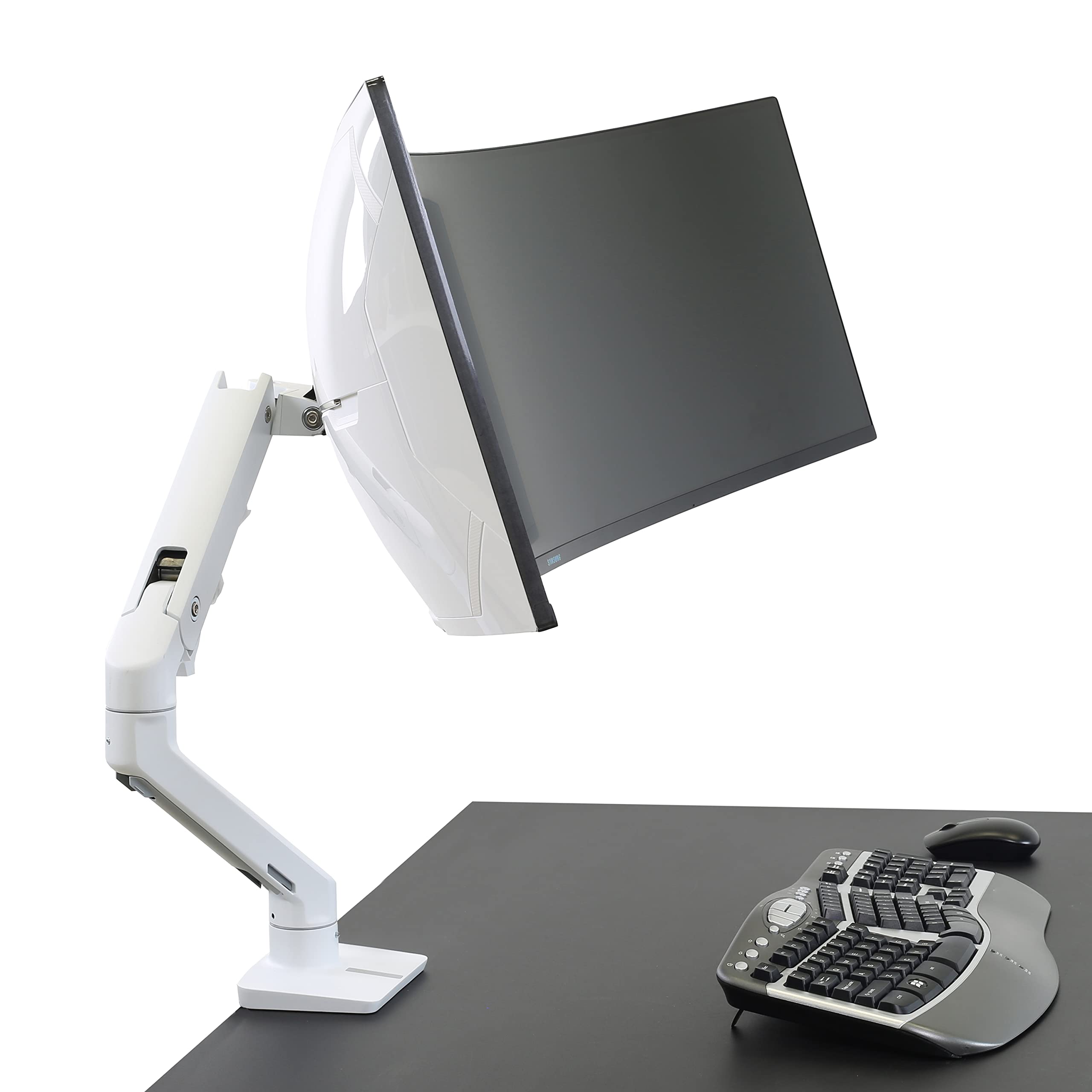 Ergotron Ergotron HX Heavy Duty Tilt Pivot for 1000R Ultrawide Curved Monitors 6-12 Inch Depth Add-on for HX Desk and Wall Monitor Arms - View 3 of 9