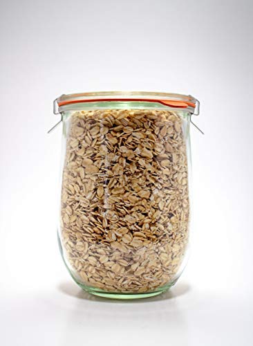 WECK WECK Tulip Jar for Sourdough Starter - 1L Wide Mouth Glass Jar with Lid & Seal - Perfect for Baking Enthusiasts - View 6 of 7