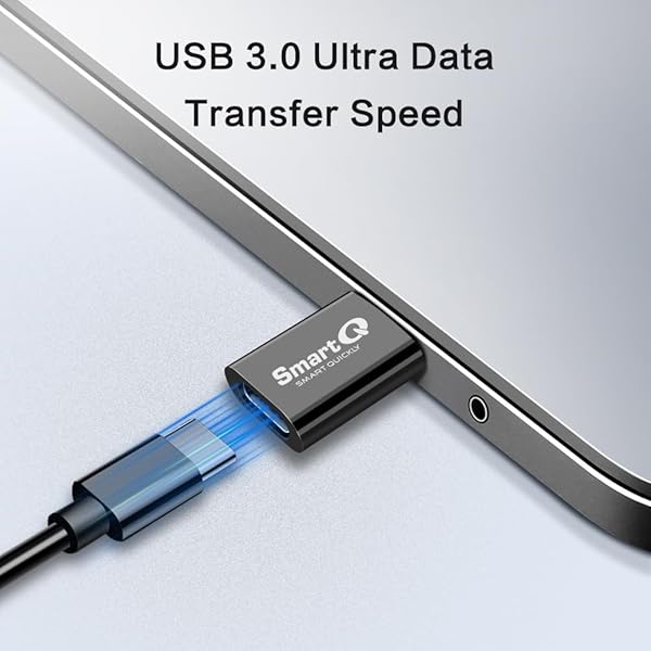 SmartQ SmartQ 4-Pack USB C to USB Adapter - 10Gbps Data Sync for iPhone, Samsung, Laptop & PC - Fast & Reliable - View 5 of 8