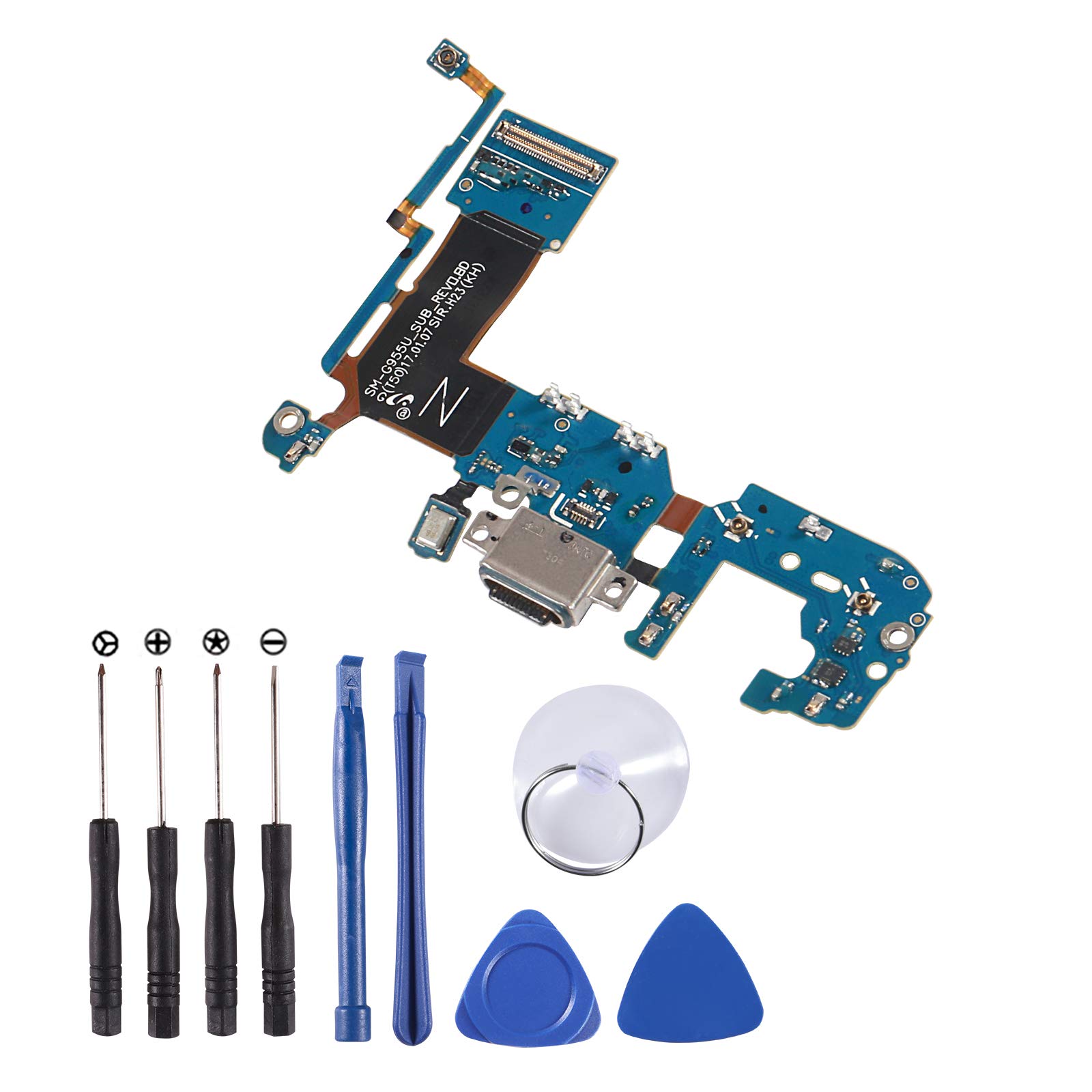 Atnsinc Samsung Galaxy S8 Plus G955U USB Dock Connector Charging Port & Mic Flex Cable Repair Kit