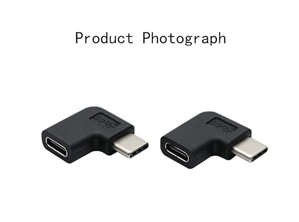 rgzhihuifz rgzhihuifz Type-C Right Angle Adapter,Type-C Male to Type-C Female Adapter? 2-Pack?90 Degree Type C Adapter,Right & Left Angled 90 Degree Type-C Extension Adapter for Laptop & Tablet & Mobile Phone - View 9 of 10