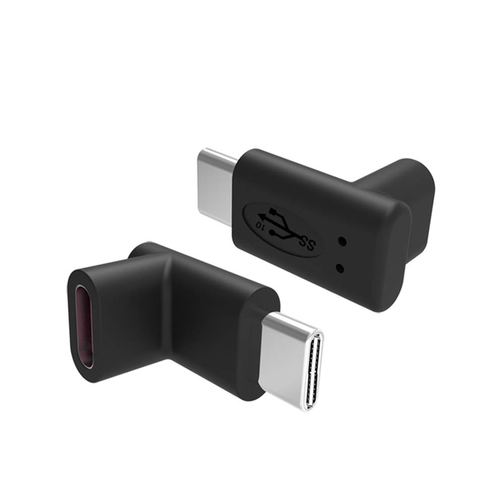 rgzhihuifz 90 Degree Type-C Male to Female Adapter 100W 40G for Laptops, Tablets & Phones - Up/Down Angle Expansion - View 2 of 8