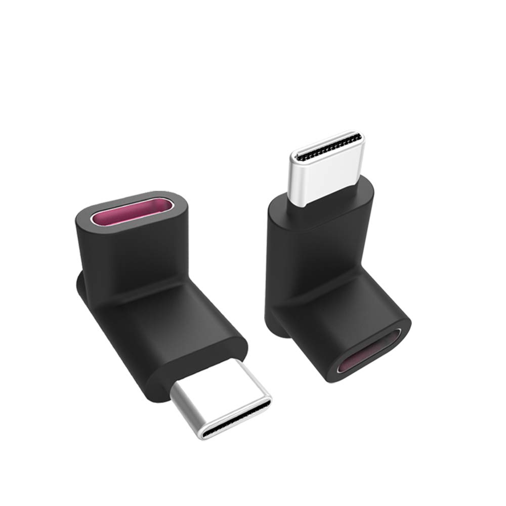 rgzhihuifz 90 Degree Type-C Male to Female Adapter 100W 40G for Laptops, Tablets & Phones - Up/Down Angle Expansion - View 3 of 8