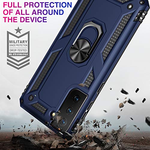 Vaki Vaki Case for Samsung Galaxy S21 5G Rugged Heavy Duty Shockproof Kickstand Armor Shell Blue - View 4 of 8