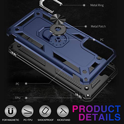 Vaki Vaki Case for Samsung Galaxy S21 5G Rugged Heavy Duty Shockproof Kickstand Armor Shell Blue - View 6 of 8