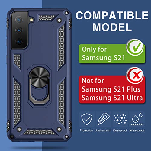 Vaki Vaki Case for Samsung Galaxy S21 5G Rugged Heavy Duty Shockproof Kickstand Armor Shell Blue - View 8 of 8