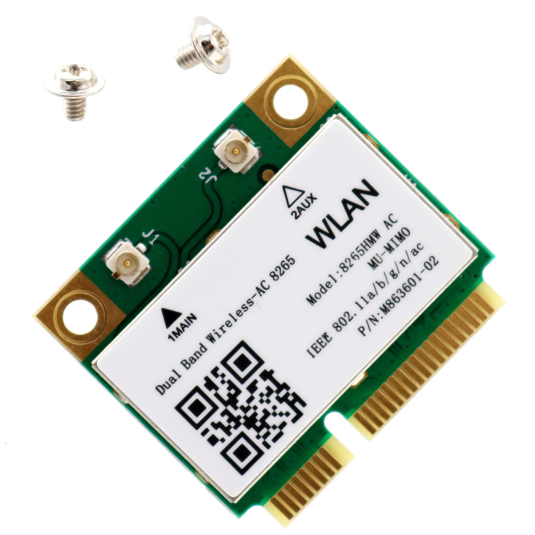Deal4GO Deal4GO 8265 HMW 8265ac 802.11ac 867Mbps Mini PCie WiFi Adapter Wireless AC WLAN Card with Bluetooth 4.2 for Intel 8265HMW - View 3 of 3