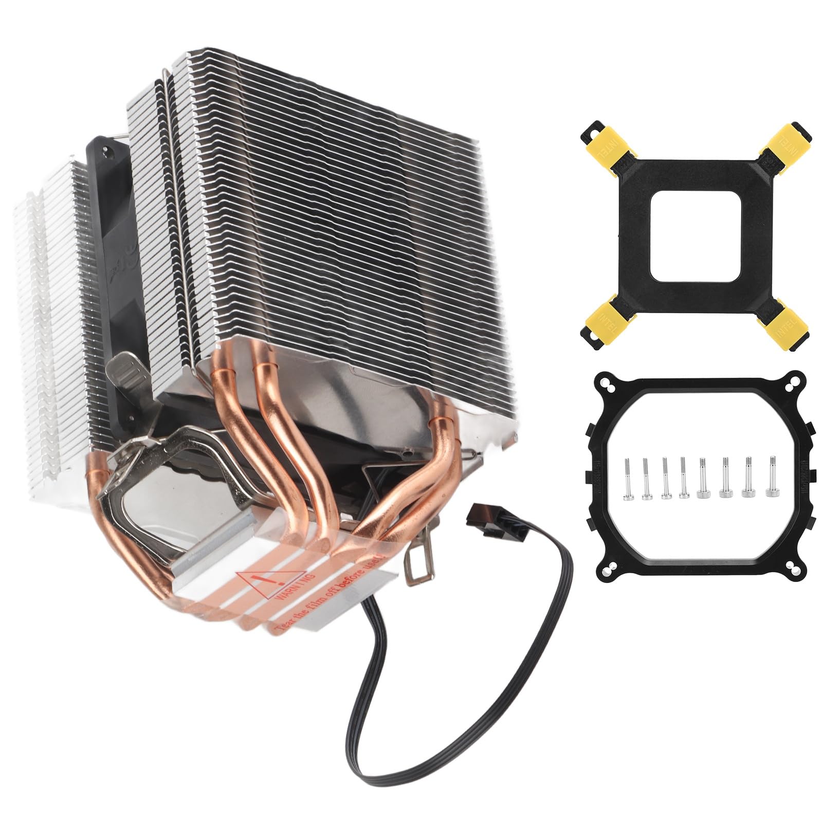 S erounder High-Performance CPU Cooling Radiator Fan with Copper Heat Pipes for LGA 2011/1366/1150/1151/1155/1156 - Efficient Heat Dissipation - View 7 of 7