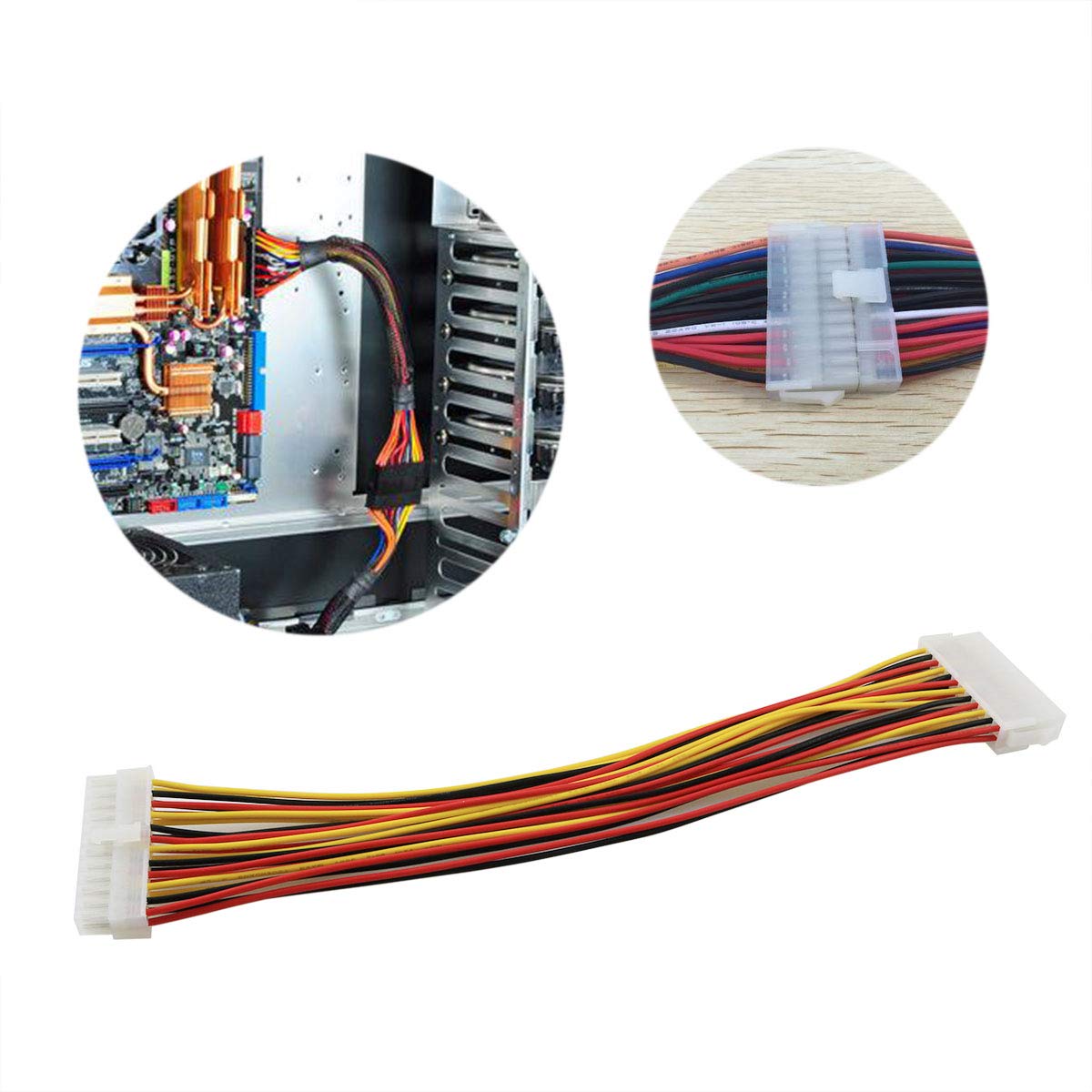 ZRM&E ATX 24 Pin Power Extension Cable 30cm 20+4 Pin Male to 24 Pin Female Connector for PC Power Supply Upgrade - View 5 of 5