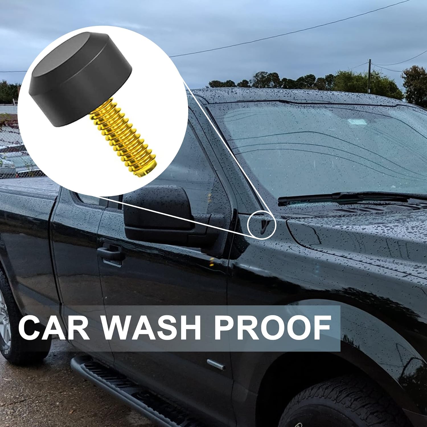 KSaAuto KSaAuto Antenna Delete Cap for Ford F150 F250 F350 Bronco 2009 to 2025 Accessories Antenna Base Cover - View 5 of 9