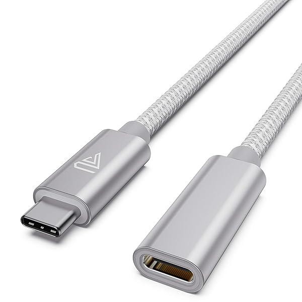 Faracent Faracent USB C Extension Cable 3.3Ft USB 3.2 Type C Male to Female for Docking Station MacBook Air Pro Dell XPS Surface Book Silver