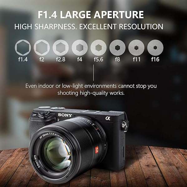 VILTROX Viltrox 56mm F1.4 STM Auto Focus Lens for Sony E Mount: Perfect Portraits for A6000, A7 Series & More - View 6 of 10