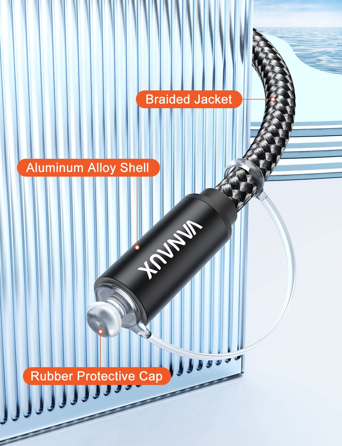 VANAUX Optical Extension Cable Digital Toslink Male to Female S/PDIF for Home Theater Sound Bar TV PS4 Xbox Playstation Black 3.3ft - View 5 of 7