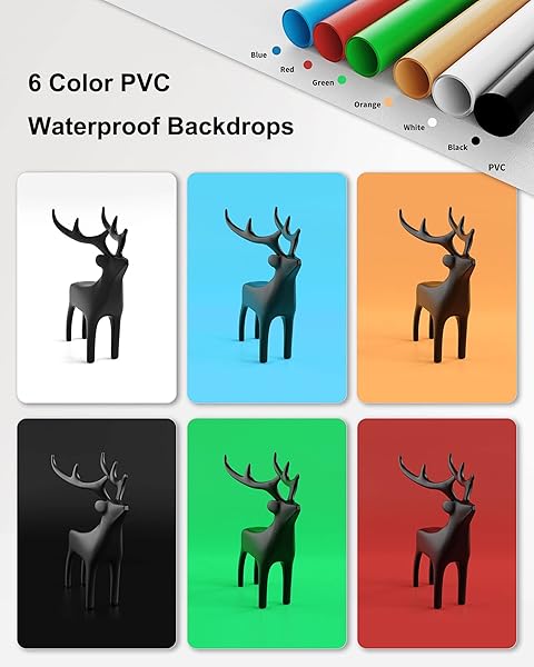 Glendan "Glendan 12"x12" Portable Photo Studio Light Box Kit: 112 LED Lights & 6 Backdrops for Jewelry Photography" - View 5 of 8