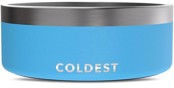 The Coldest Water Coldest Dog Bowl: Heavy-Duty Insulated, Non-Slip & Rust-Proof - 64 oz for Dogs & Cats, Dishwasher Safe