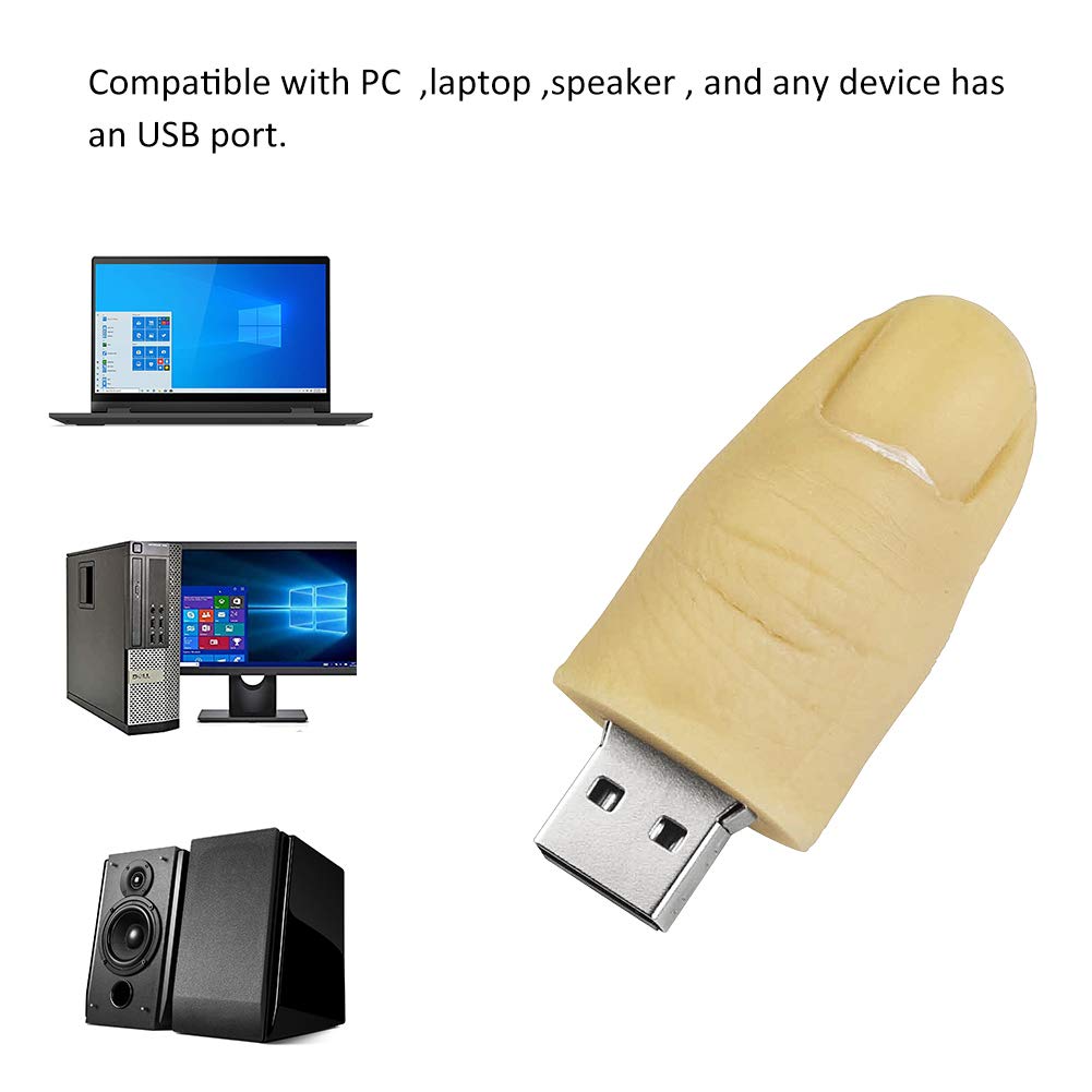 LEIZHAN Cute USB Flash Drive 16GB Thumb Shape Ideal Gift for Kids and Students - View 4 of 6