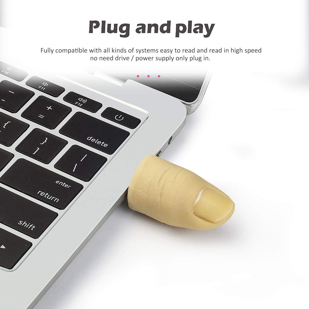 LEIZHAN Cute USB Flash Drive 16GB Thumb Shape Ideal Gift for Kids and Students - View 6 of 6