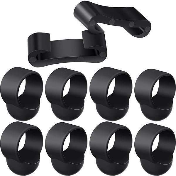 EBOOT 8 Steel Tongue Drum Finger Sleeves & Drumstick Holders - Silicone Picks for Percussion Instruments