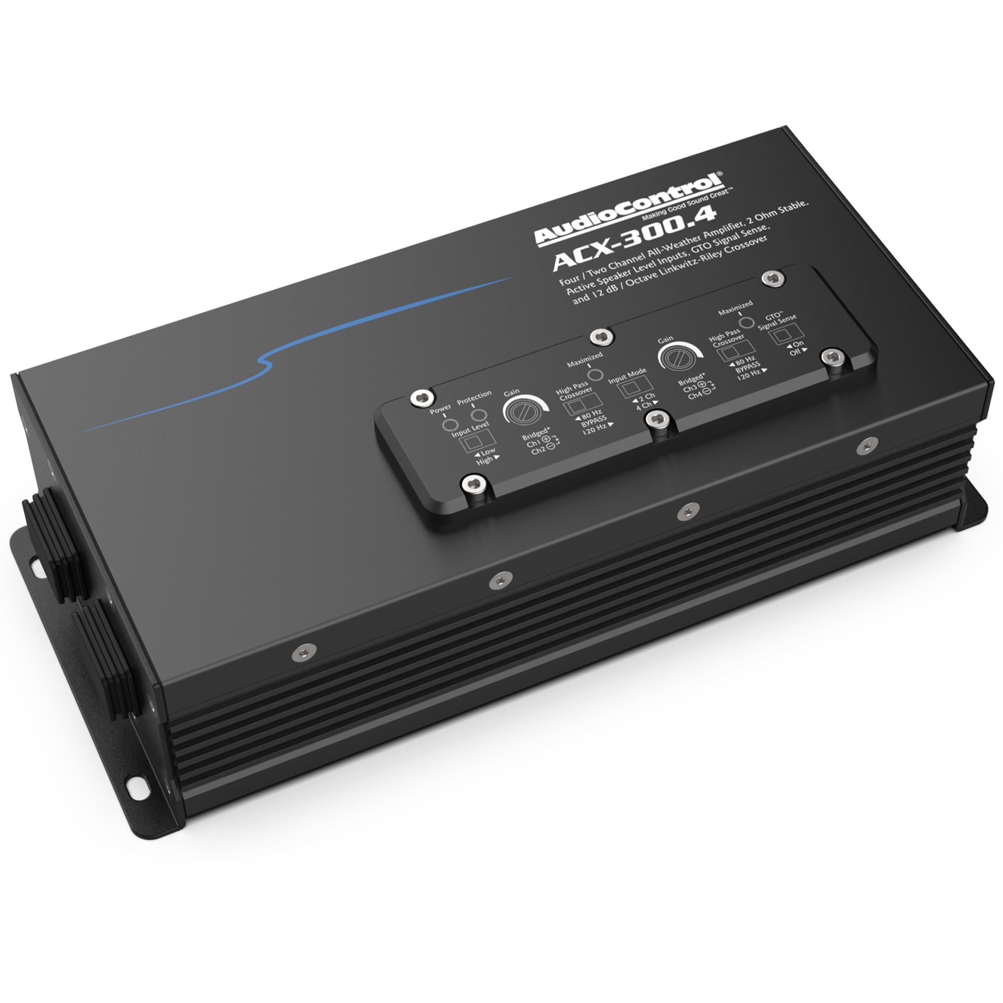 AudioControl AudioControl ACX-300.4 All Weather 4-Channel Amplifier 4 x 75 watts at 2 ohms 4 x 50 watts at 4 ohms for Powersports and Marine Use - View 3 of 8