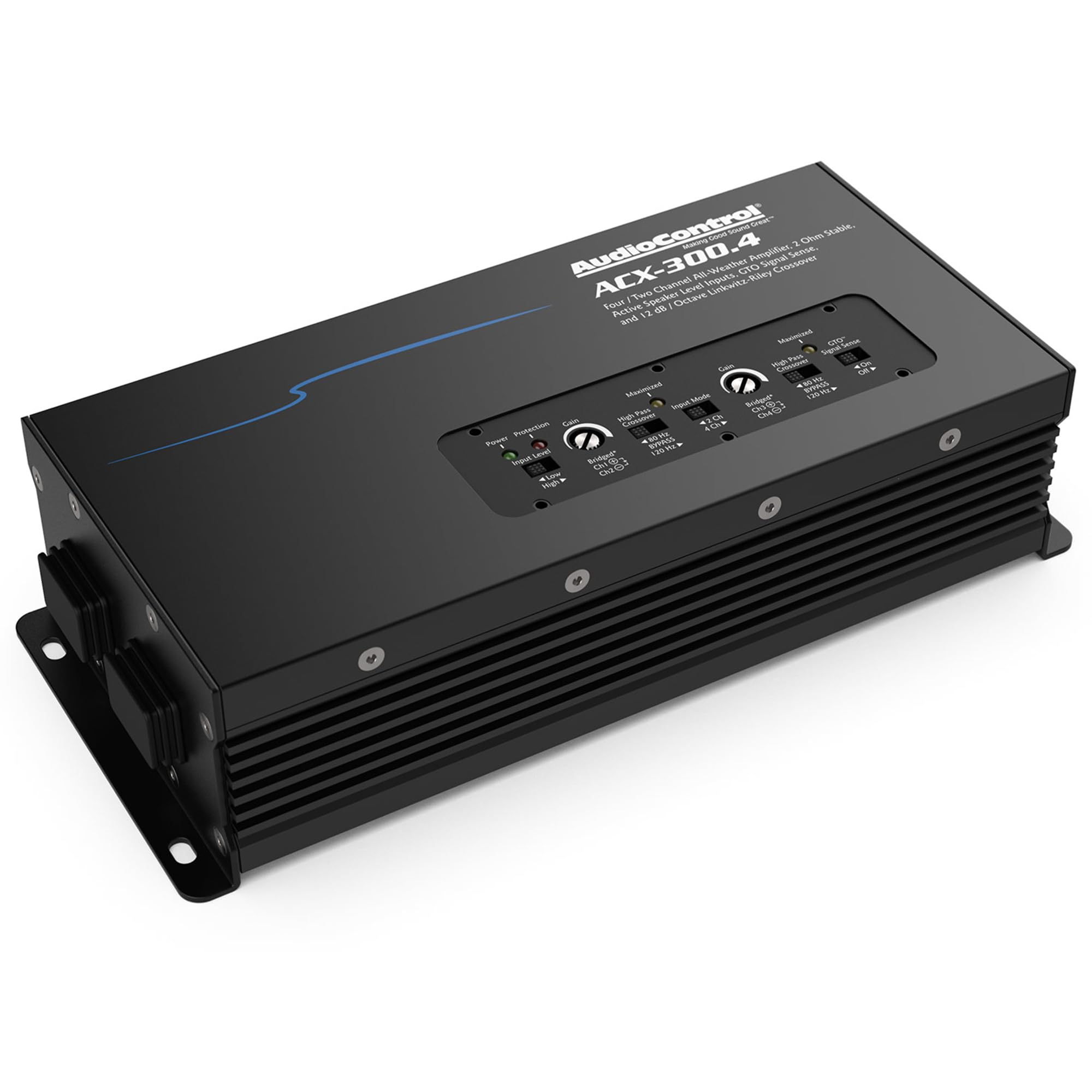 AudioControl AudioControl ACX-300.4 All Weather 4-Channel Amplifier 4 x 75 watts at 2 ohms 4 x 50 watts at 4 ohms for Powersports and Marine Use - View 4 of 8