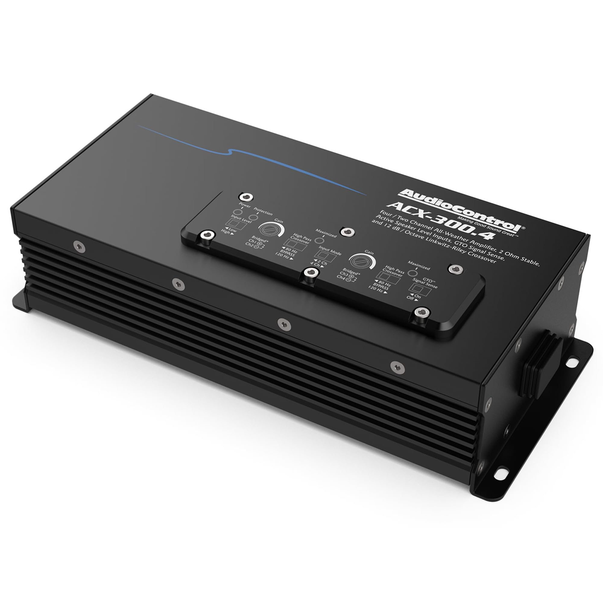 AudioControl AudioControl ACX-300.4 All Weather 4-Channel Amplifier 4 x 75 watts at 2 ohms 4 x 50 watts at 4 ohms for Powersports and Marine Use - View 5 of 8